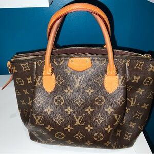 Louis Vuitton Brown Monogram Canvas Small Top-Handle Tote